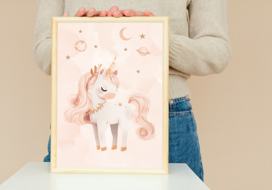 Galaxy Unicorn Print