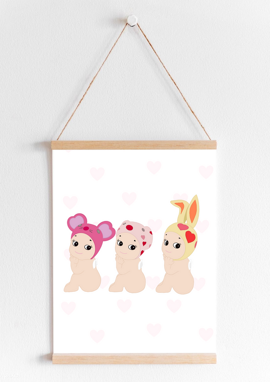 Trio of Angels Print