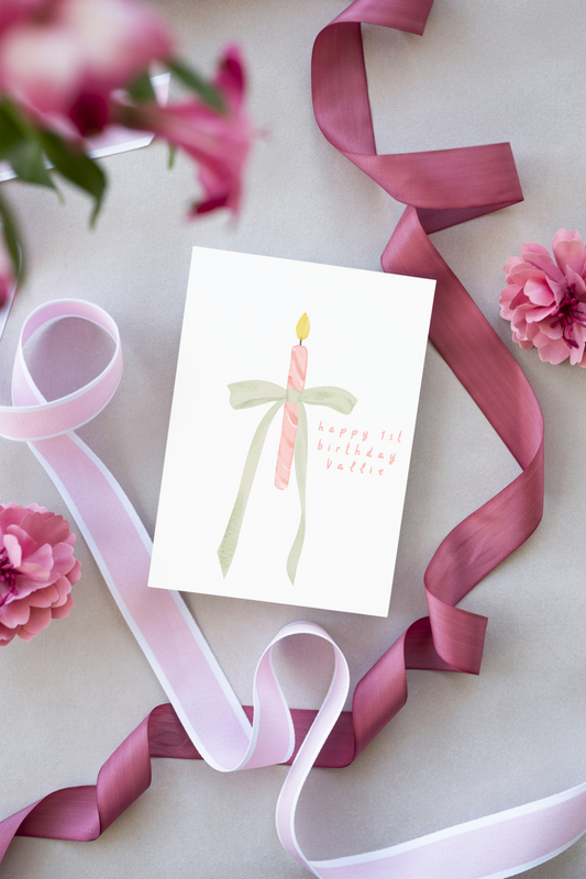 Bow Birthday Card