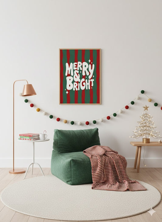 Traditional Merry Print
