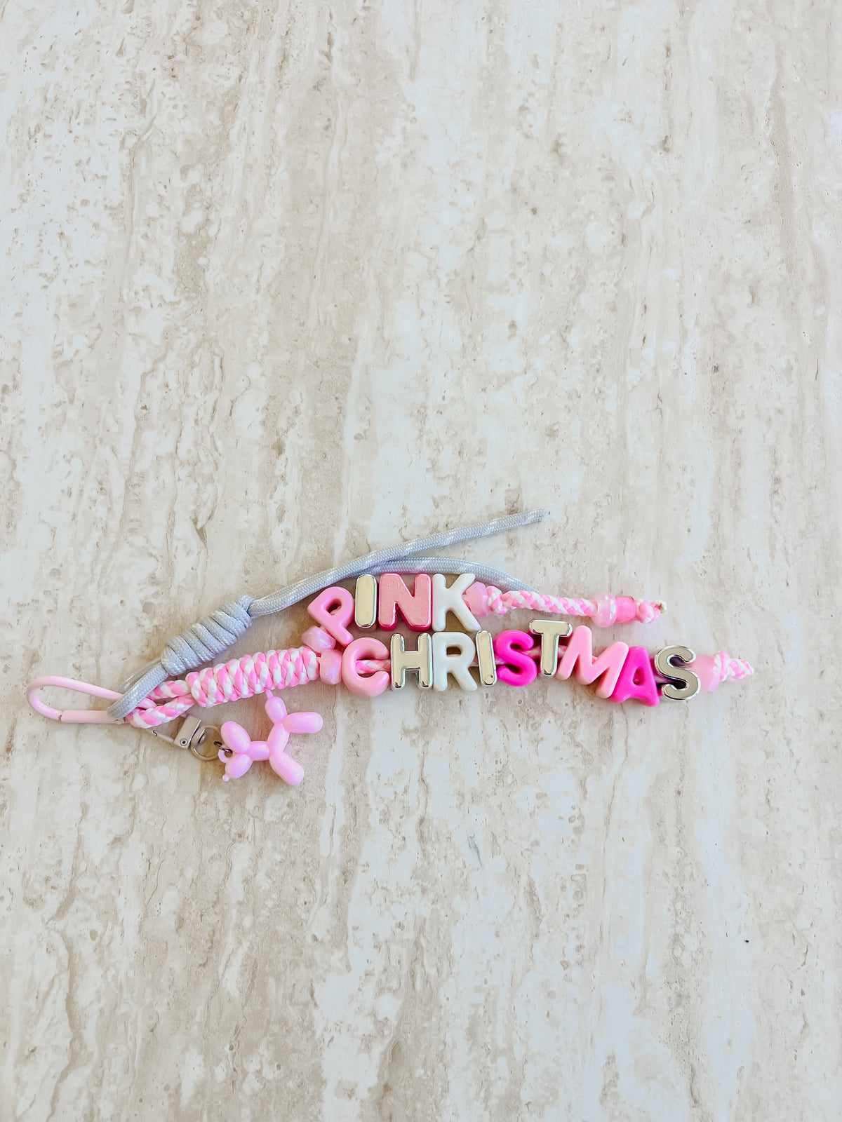 Pink Christmas Rope Charm